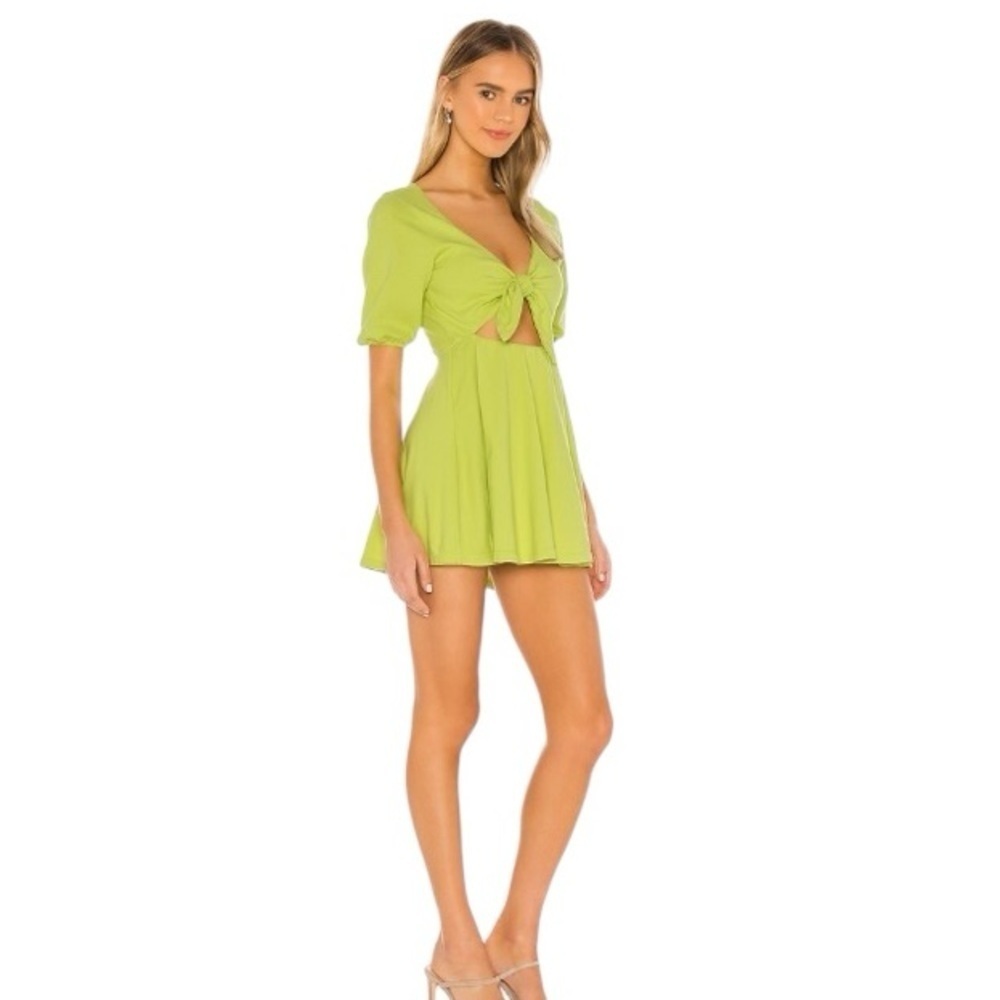 Lovers & Friends - NWT Tirzah Lime Green Cut Out Mini Dress Sz M